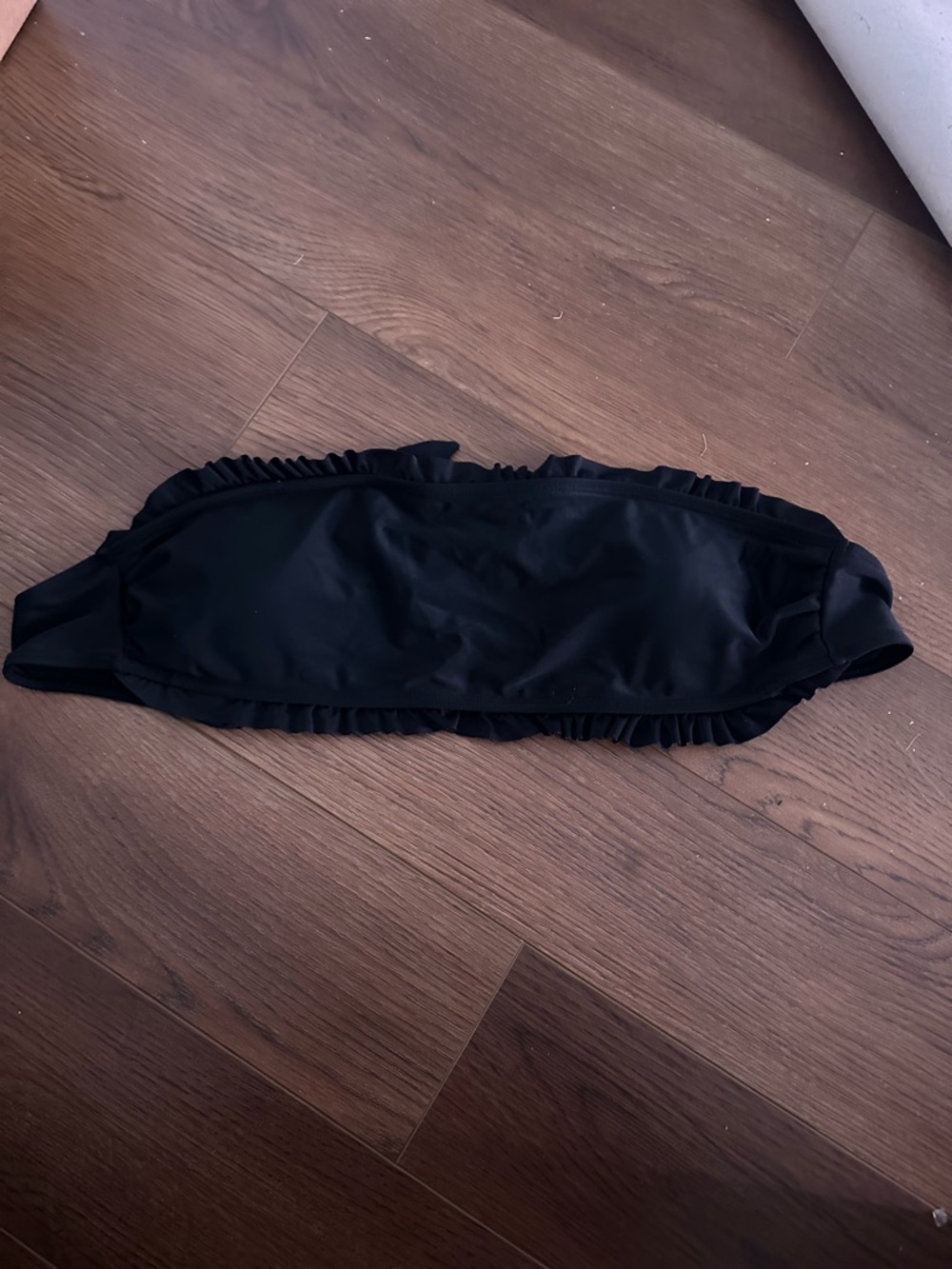 Kids Black Ruffle Waistband Bottoms
